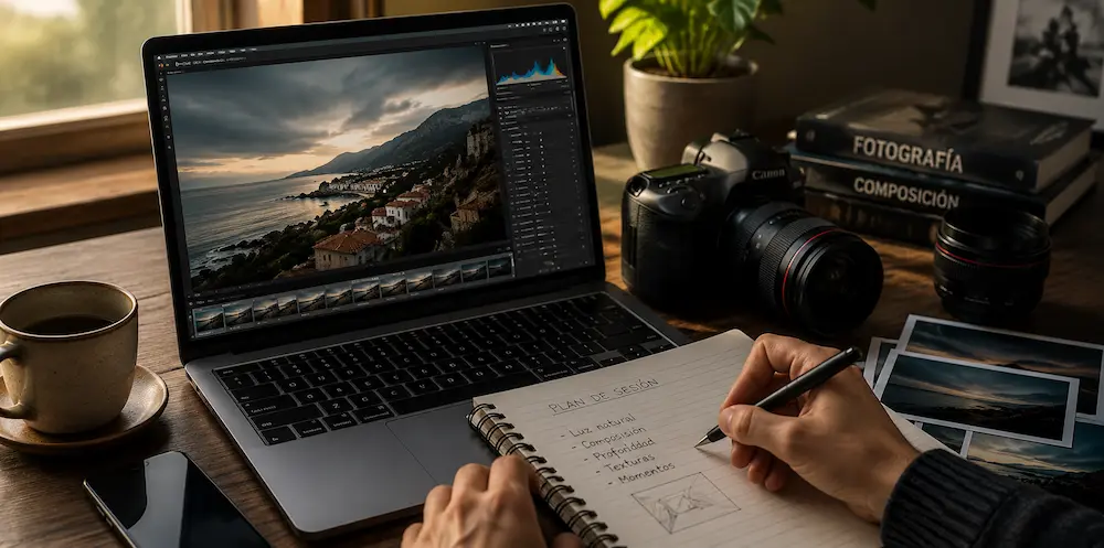 Material de aprendizaje para una formación online individual de fotografía